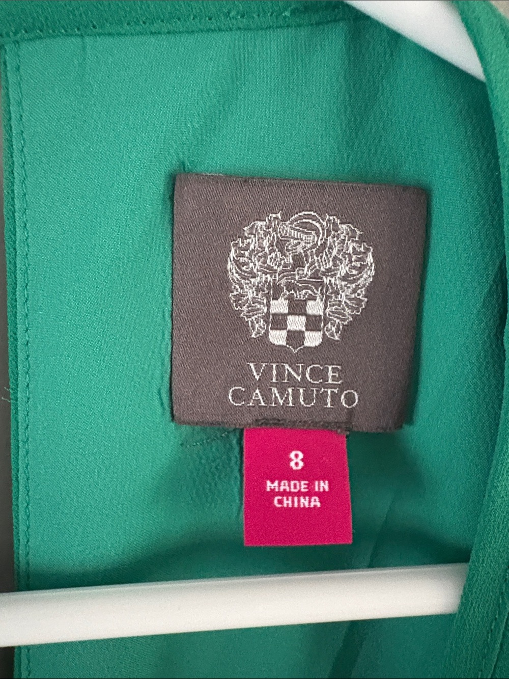 🎊Vince Camuto Emerald Green Ruffle Sleeve Shift Dress - Picture 3 of 8